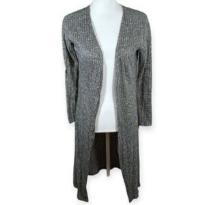 SEE YOU MONDAY GRAY LONG CARDIGAN SZ.M EUC